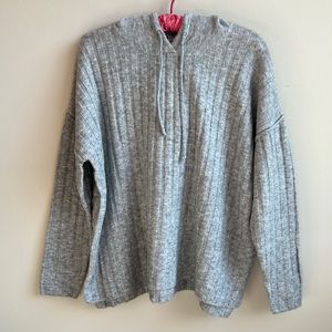 NWT Sweet Romeo Light Gray Hooded Sweatshirt. 
Size: medium